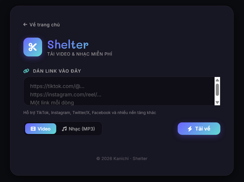 Shelter — Tải video & nhạc